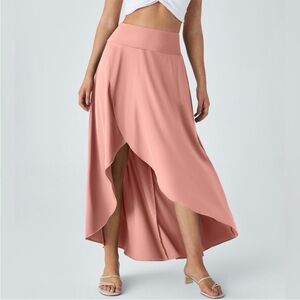 HALARA Light Pink Midi Skirt